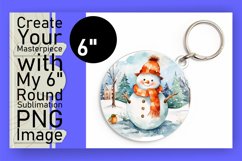 Round Snowman Decorations for Winter Product Image 1