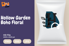 Hollow Garden Boho Floral Monogram Product Image 1