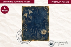 Botanical Herbarium Junk Journal Ephemera sheet cover page Product Image 1