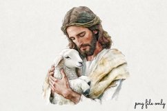 Watercolor Jesus Clipart PNG Product Image 1