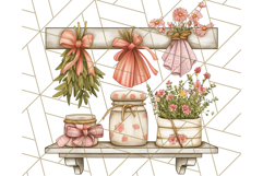 Cottagecore Apothecary PNG Clipart, Rustic Potions &amp; Herbs Product Image 2