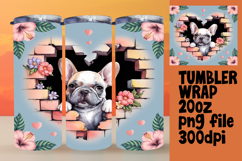 Crafty 20oz Tumbler Template , Cute Dog Product Image 1
