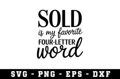 Sold In my Favorite Svg |Real Estate SVG Cut files |Cricut Product Image 1