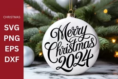 Christmas SVG, Merry Christmas, Christmas ornament Product Image 1