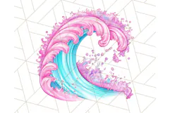 Pink Summer Clipart, Cute Beach Icons, Aesthetic PNG Product Image 2