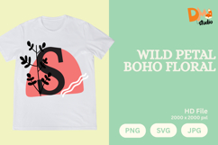 Wild Petal Boho Floral Monogram Product Image 1