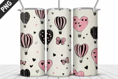 Lovely Hearts Tumbler Design | Valentine's Day Tumbler Wrap Product Image 4
