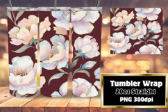CLASSY 20oz Tumbler Design for Home , Flower Pattern Product Image 1