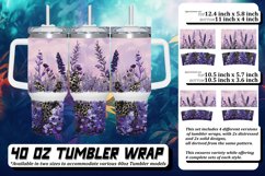 Radiant Leopard Petal Sublimation 40oz Product Image 1