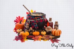 Halloween Autumn Plaid Clipart PNG Product Image 1