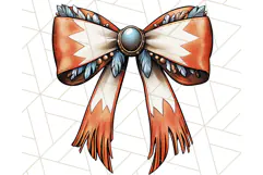 Western Style Bow PNG, Cute Cowboy, Cowgirl Coquette Png Product Image 2