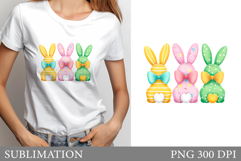 Cute Bunny Sublimation. Cute Bunny T-Shirt Design Product Image 1