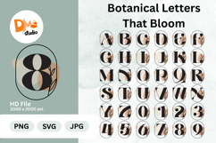 Botanical Letters That Bloom Monogram Product Image 1