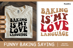 Funny Baking Saying SVG For Baker | Love Language Product Image 1