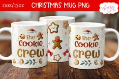 Christmas Cookies mug wrap PNG, Santa's cookie tester mug Product Image 2