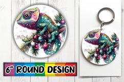 Glamorous Round Design for Sublimation , Xmas Product Image 1