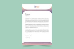 Modern Letterhead Template Vector illustration Product Image 1