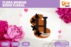 Flora Nomad Boho Floral Monogram Product Image 1