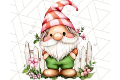 Summer Garden Gnomes Clipart PNG, Summer Country Gnomes Png Product Image 2
