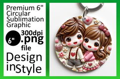 Stylish Round Design Car Coaster PNG , 3D Characters Product Image 1