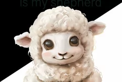 Lord is My Shepherd | Religious PNG | Sheep | Nursery Bible Product Image 2