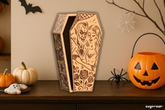 Halloween Coffin Candy Box Bundle | Gift Box | Laser Cut Product Image 16