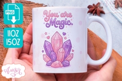 You are magic mug wrap sublimation PNG| Self love mug PNG Product Image 1
