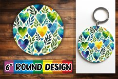 Enchanted Circle Keychain PNG, Heart Product Image 1