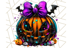 Pumpkin Party Halloween Clipart PNG, Cute Spooky Elements Product Image 2