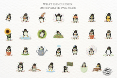 Spring Penguin Clipart Product Image 3