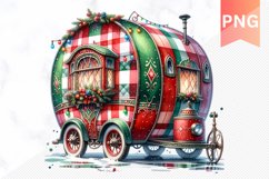 Christmas Whimsical Caravan - Clipart PNG Design Product Image 1