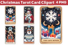 Christmas Tarot Card Clipart Bundle PNG Product Image 3