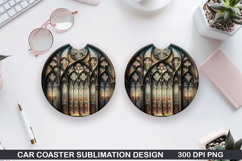 Car Coaster Sublimation| Valentine Coaster PNG Product Image 1