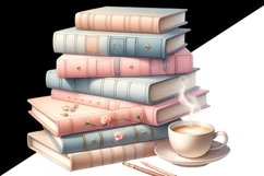 Vintage Books Illustration for Digital Planner Product Image 2