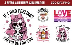 Retro Valentines Sublimation Bundle PNG Product Image 2