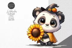 Halloween clipart, Panda clipart, Autumn clipart Product Image 1