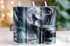 Halloween Wolf Tumbler Wrap | Sublimation | Tumblers Product Image 1
