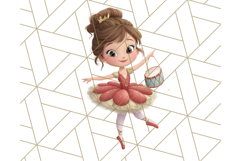 Nutcracker Ballet Clipart, Holiday Ballerina PNG Art Product Image 2