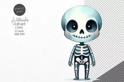 Halloween clipart, Skeleton clipart, Kids Halloween Product Image 1