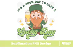 Happy St Patrick's Day PNG DTF Irish Lucky Leprechaun Beer Product Image 1
