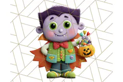 Colorful Halloween Clipart PNG, Cute Kids & Candy Clip Art Product Image 2