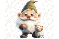 Easter Christian Gnome Clipart PNG Bundle, He Is Risen Art Product Image 18