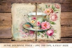Printable Junk Journal Pages tea and cake party 16 Product Image 1