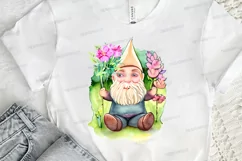 Watercolor Garden Gnome PNG Clipart Product Image 2