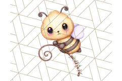 Adorable Bee Clipart PNG, Cute Bees and Accessories PNG Product Image 2