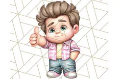 Father's Day Clipart PNG, Funny Dad Cartoon Clip Art Product Image 2