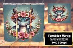 Custom Tumbler Wrap Design , Dragon Product Image 1