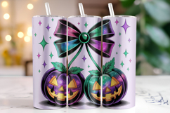 Halloween Pumpkin Tumbler Wrap | Sublimation | Tumblers Product Image 1