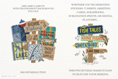 Fishing Collage PNG Sublimation Product Image 2