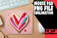 WHIMSICAL MOUSE PAD PNG DESIGN, Heart Product Image 1